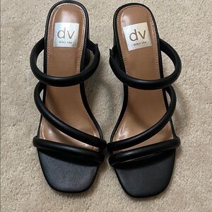 Dolce Vita Black Strappy Heels